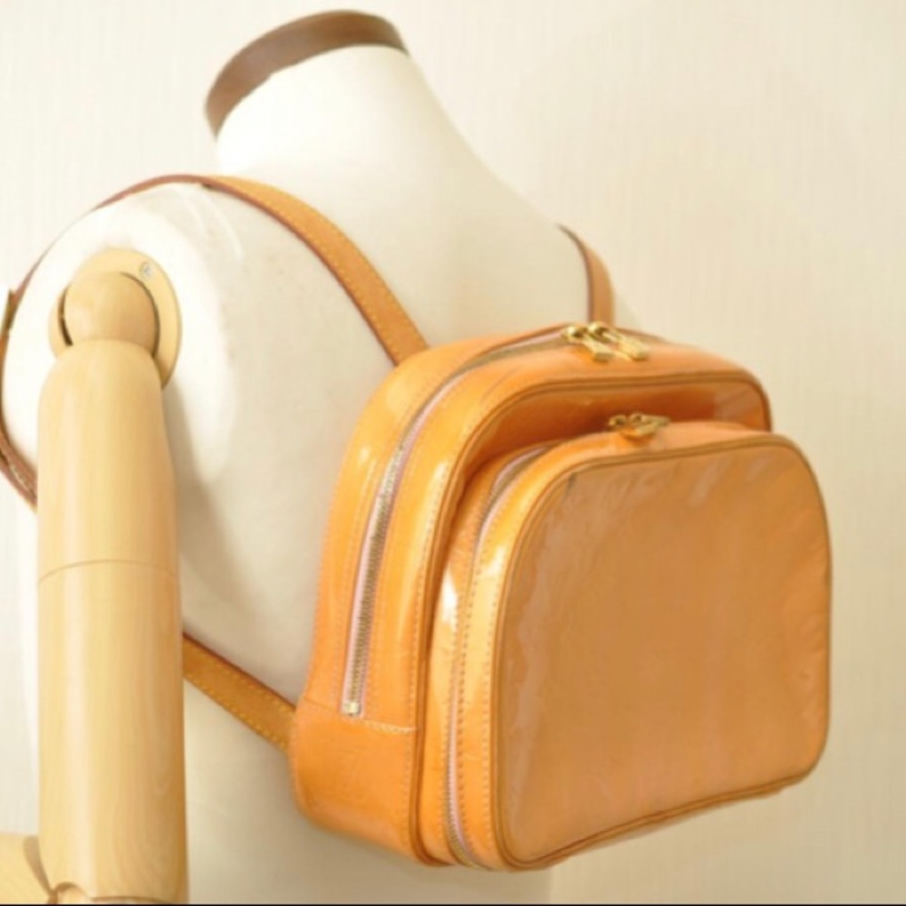 LOUIS VUITTON Vernis leather Murray Back Pack AUTH